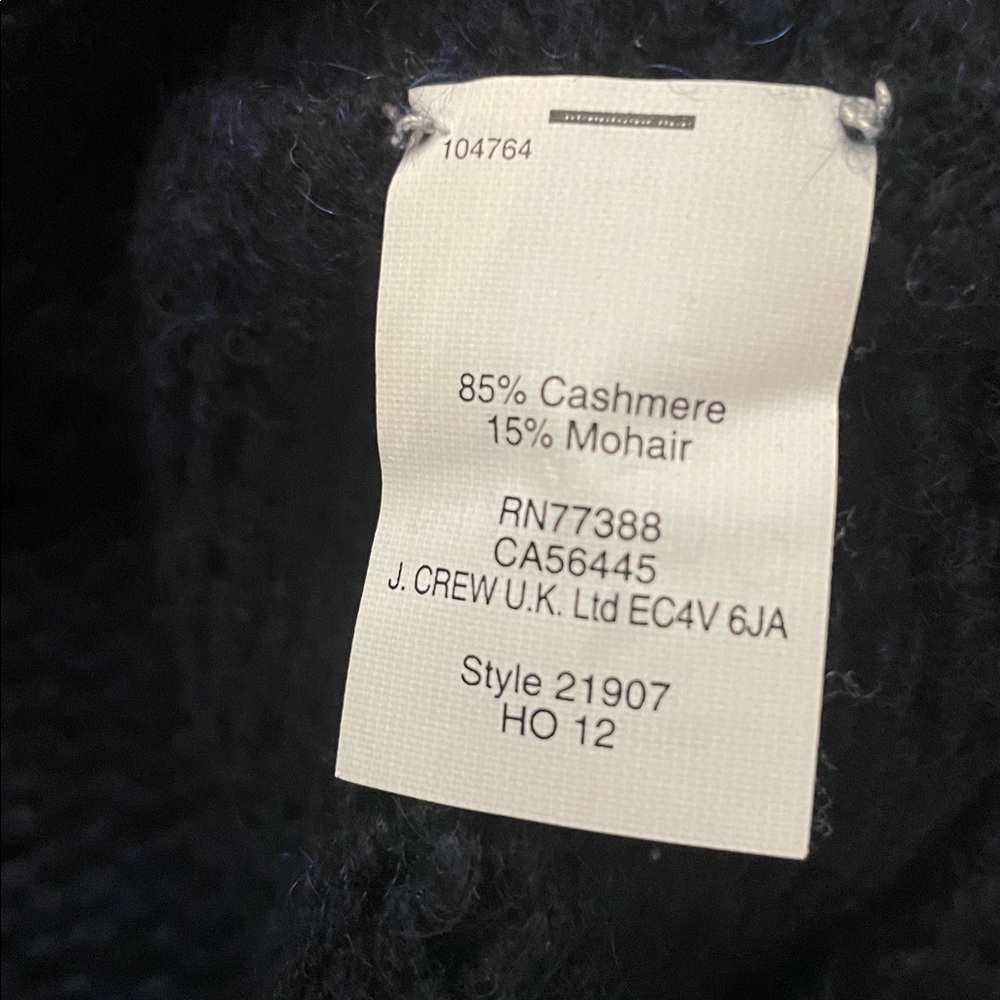 J. Crew Collection Cashmere Mohair Knit Sweater Geometric Design 2012 Rare Style - Picture 8 of 12